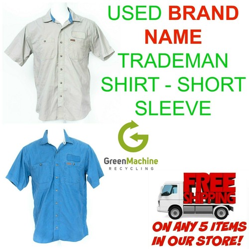 Used Tradesman Work Shirt Short Sleeve CARHARTT, Cintas, Unifirst, G&K
