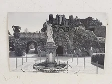 Statue North Entrance GROTTO Of Redemption West Bend IOWA IA RPPC Postcard