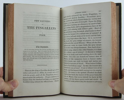 1816 Poems of Ossian, Orrann, Ulin & Other Bards Montrose, Scotland Half Leather - Foto 9 di 12
