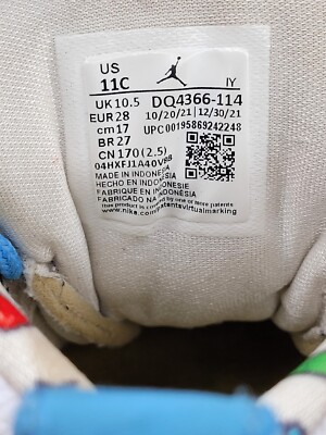Jordan 12 Retro PS Shoes Emoji University Blue DQ4366-114