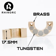 NEW Brass Tungsten Steel CounterWeight For RHINO Capra Axle 11.85oz / 336g