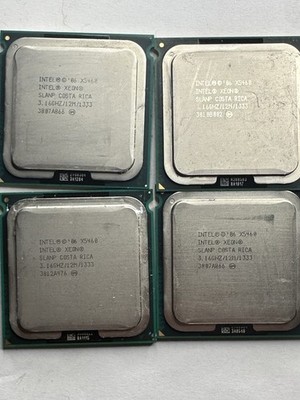 Intel Xeon X5460 Lot of 4 CPUs 3.16GHz 12MB L2 Cache 1333MHz Bus SLANP