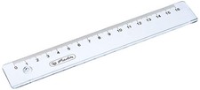 Herlitz 8700601 16 cm Transparent Plastic Ruler Ruler 16 cm