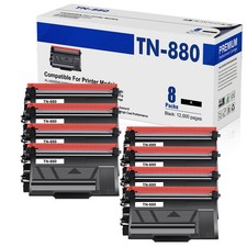 8PK TN880 Toner Compatible With Brother TN 880 HL-L6400DWT L6200DW MFC-L6800DW