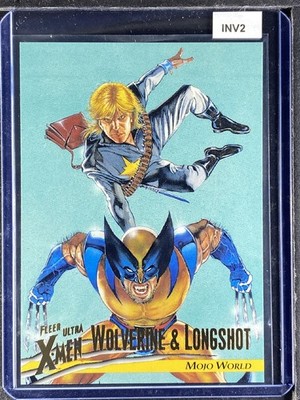 Wolverine & Longshot - 1996 Fleer Ultra X-Men-Card #63-Review For Condition-INV2