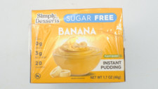 (6 Pack) 3/27 Simply Desserts Banana Instant Pudding, Sugar-Free, Healthy Desser