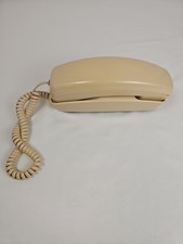 Vintage Radio Shack Tan Push Button Wall/Desk Telephone Model 43-586