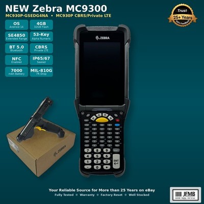 Zebra MC9300 MC930P-GSEDG4NA MC930P CBRS SE4850 Ext Range 53-Key Android 14 NIB
