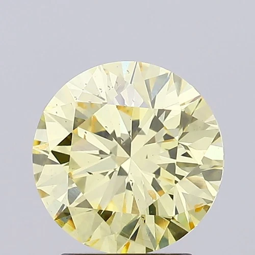 Loose 2ct Round Excellent Cut S11 Light Yellow Lab Grown Diamond IGI Certified - Image 4 of 4