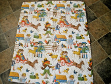 Handmade Baby or Lap Quilt Children  Animals 36"x46" -READ DESCRIPTION T135 