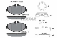 Bremsbelagsatz Scheibenbremse Q+ Textar 2374303 FüR Mercedes Klasse W211 S211