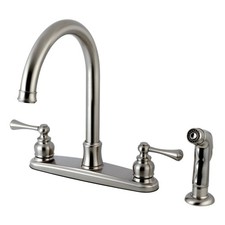 Kingston Brass FB779.BLSP Vintage 1.8 GPM Standard Kitchen Faucet - Nickel