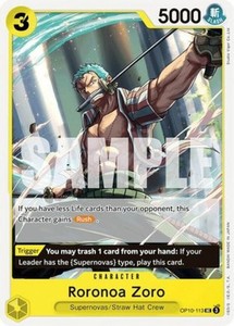 Roronoa Zoro Op10 | eBay