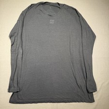 Tyndale FR CAT 1 Shirt Mens XL Gray Flame Resistant Long Sleeve Tee T-Shirt T4