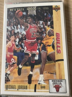 NBA Michael Jordan ''He's Back'' 9 Karten Limited Edition Set. Versiegelt - Neuwertig