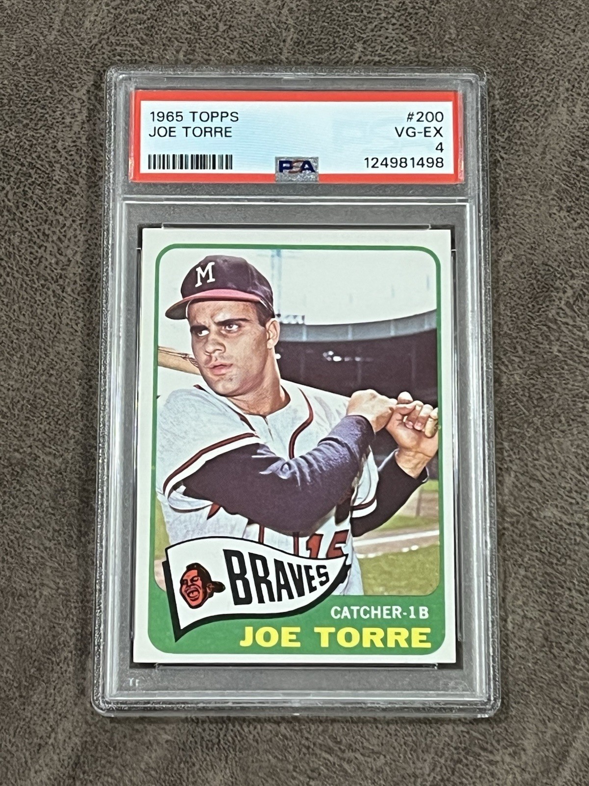 1965 Topps Joe Torre #200 PSA 4 VG-EX Atlanta Braves Vintage HOF!