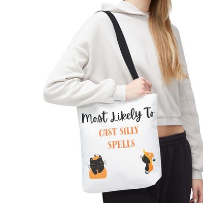Most Likely to Cast Silly Spells Funny Halloween Tote Bag Gift Men
