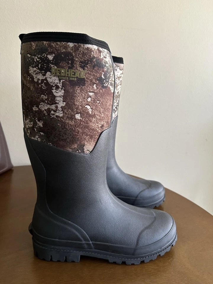 RedHead Camo Utility Boots Waterproof Rubber Men's 11M TrueTimber Strata Hunting - Image 3 of 4