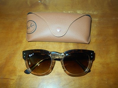 Ray Ban RB 0298S Mega Hawkeye 1292/M2 Tortoise Brown Polarized Glass Sunglasses