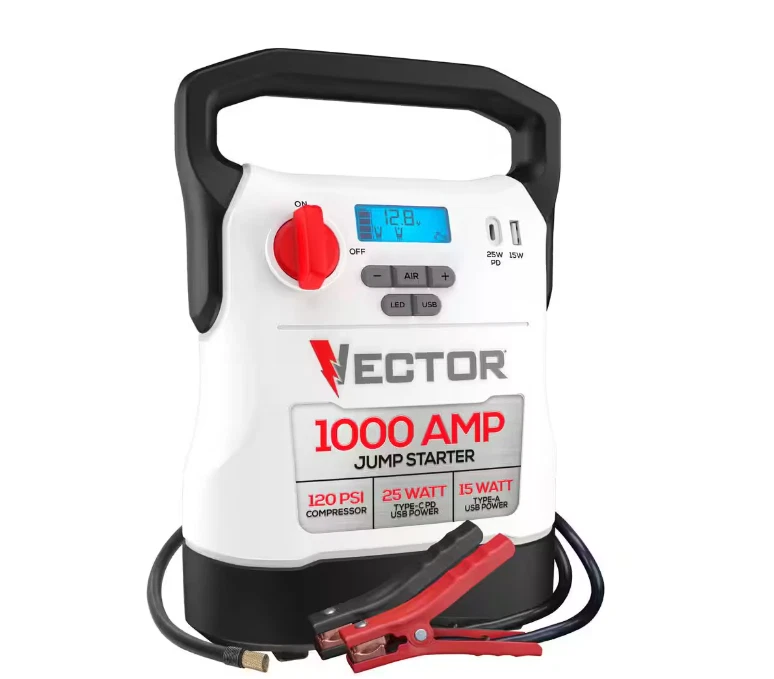 VECTOR 1000 Amp Jump Starter, Compressor, USB Power - Image 2 of 4