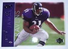 Upper Deck 2001 Game Gear Jamal Lewis #5 Baltimore Ravens Football Card