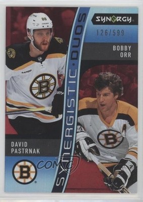 2023 Synergy Synergistic Duos Star-Legend Red David Pastrnak Bobby Orr HOF 4ry