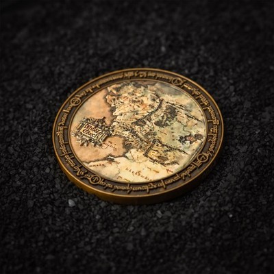 Der Herr der Ringe - Mittelerdekarte große Sammlermünze limitiert auf 5000 Stück