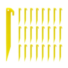 24pcs 9 inches Plastic Tent Pegs Durable Spike Hook Awning Camping Caravan Pe...