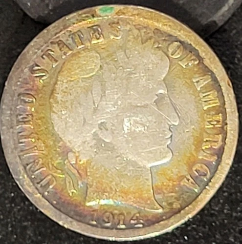 1914 S San Francisco Mint Barber Dime