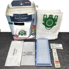 Miele Lot of 5 qty AirClean U Vacuum Cleaner Bags + 1 qty SF-AH 30 HEPA Filter