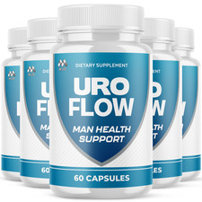  5 Pack Uro Flow for Men Prostate Health  Urinary Support Supplement 300 Caps