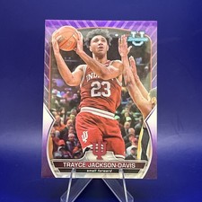 Trayce Jackson-Davis 2022-23 Bowman University Chrome #42 Purple Refractor /399 