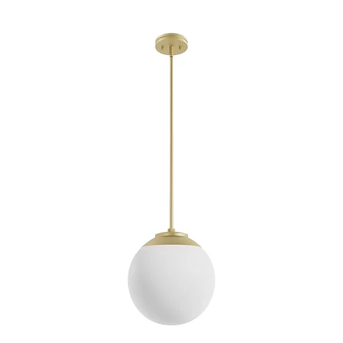 Modern Brass One Light Mini Pendant Hepburn Collection New in Box Hunter $139 - Picture 3 of 5