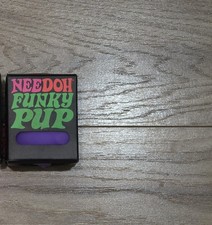 NIB Sealed Needoh Funky Pup Purple - Squishy Stress Relief Toy Schylling