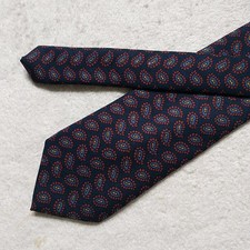 Polo Ralph Lauren NeckTie Tie Boys Teens 100 Wool Blue Red Paisley Italy 3x50"