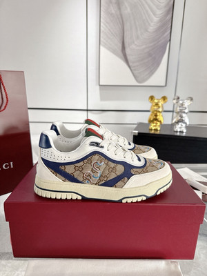  Gucci Re-Web Men's Brown/White sport shoes
