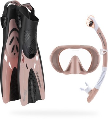Cressi Explorer Snorkeling Set Rose Gold L/XL