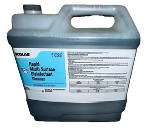 ECOLAB RAPID MULTI SURFACE DISINFECTANT CLEANER 6102257 2.5GAL 