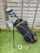 Full Right Handed DUNLOP 65l beginners Golf Club Set & stand bag/
