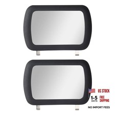 2 Pack Clip-On Visor Mirror, Car Sun Visor Mirror HD Vanity Visor Mirror Sun