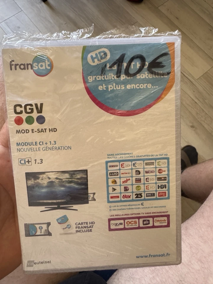 FRANSAT : Module Fransat Ci + 1.3 .  Marque CGV Pour TV Avec Tuner Satellite - Photo 4/4