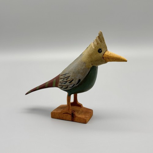 Jim Murphy Folk Art Carved Painted Wood Cardinal Figurine 4.75" Lancaster County