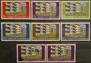El Salvador MLH Scott 707 712 730733 I.V.U. Building Project 1960 VF Complete