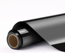 Black Permanent Vinyl, 12" X 11 FT Black Permanent Adhesive Vinyl Roll Compatibl
