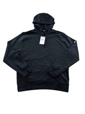 Nike Pullover Golf Hoodie Mens Medium Black Sweatshirt Cotton Blend Swoosh NWT