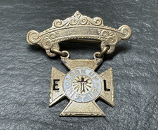 ANTIQUE EPWORTH LEAGUE LOOK UP LIFT UP PIN BROOCH M589