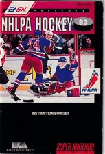 Super Nintendo SNES Instruction Manual NHLPA Hockey