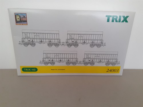 Trix 24003 EuH Duisburg IV/V Wagen-Set Erztransport (4) H0/DC  - OVP, C8-wie neu | Zustand: Neu