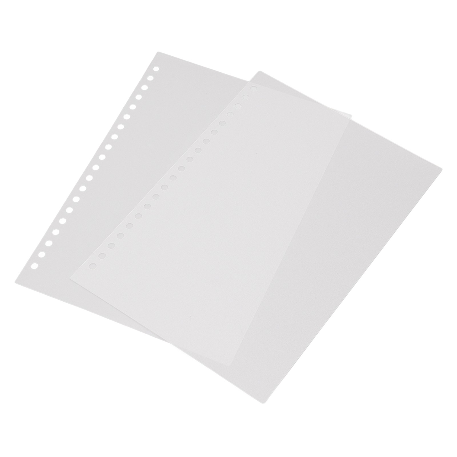50Pcs Sheet Protector Paper Binding Cover Matte A5 20 Holes PP Plastic For
