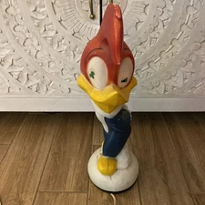 Vtg Woody Woodpecker Lamp Walter Lantz Empire Carolina Enterprise 20" Blow Mold